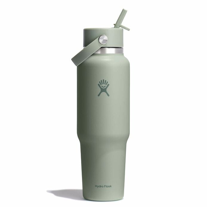 40 oz Wide Mouth Travel Bottle with Flex Straw Cap