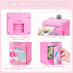 Refasy Piggy Bank Cash Coin Can ATM Bank Electronic Coin Money Bank for Kids-Hot Gift
