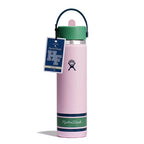 24 oz Wide Mouth with Flex Straw Cap - Jelly Pink - Limited Edition