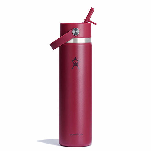 24 oz Wide Mouth with Flex Straw Cap - Jelly Pink - Limited Edition