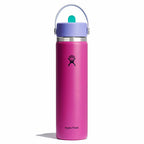 24 oz Wide Mouth with Flex Straw Cap - Jelly Pink - Limited Edition