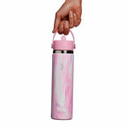 24 oz Wide Mouth with Flex Straw Cap - Jelly Pink - Limited Edition