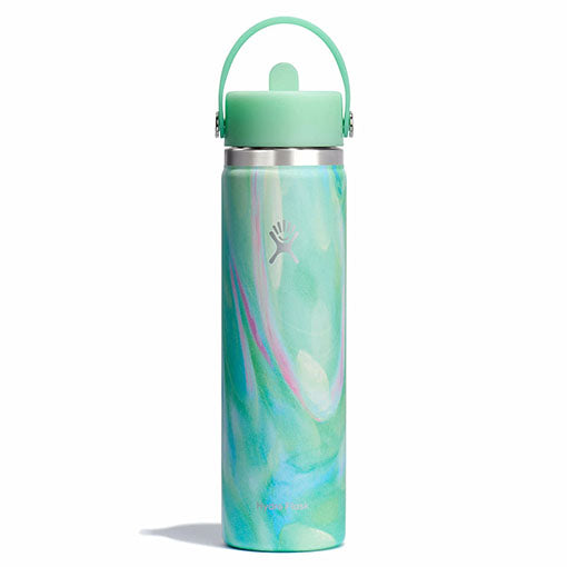 24 oz Wide Mouth with Flex Straw Cap - Jelly Pink - Limited Edition