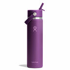 24 oz Wide Mouth with Flex Straw Cap - Jelly Pink - Limited Edition