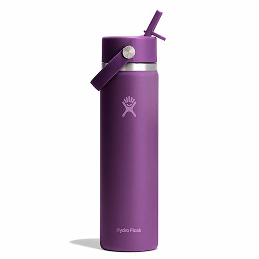 24 oz Wide Mouth with Flex Straw Cap - Jelly Pink - Limited Edition
