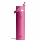 24 oz Wide Mouth with Flex Straw Cap - Jelly Pink - Limited Edition
