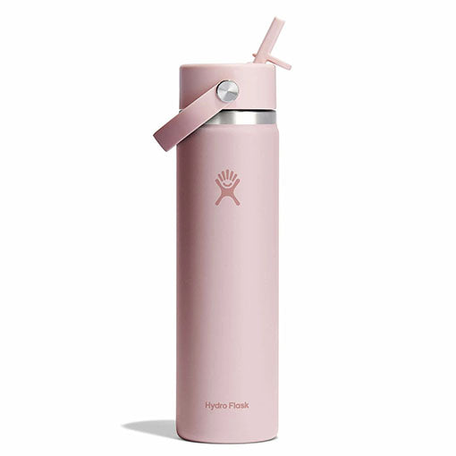 24 oz Wide Mouth with Flex Straw Cap - Jelly Pink - Limited Edition