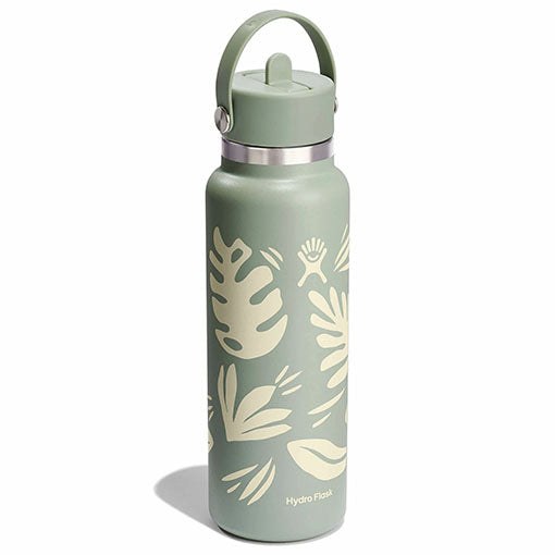 40 oz Wide Mouth with Flex Straw Cap - Botanical Bliss