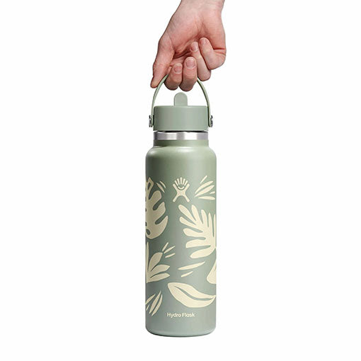 40 oz Wide Mouth with Flex Straw Cap - Botanical Bliss
