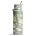 40 oz Wide Mouth with Flex Straw Cap - Tonal Trillium