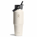32 oz Wide Mouth Travel Bottle with Flex Straw Cap - Fossil