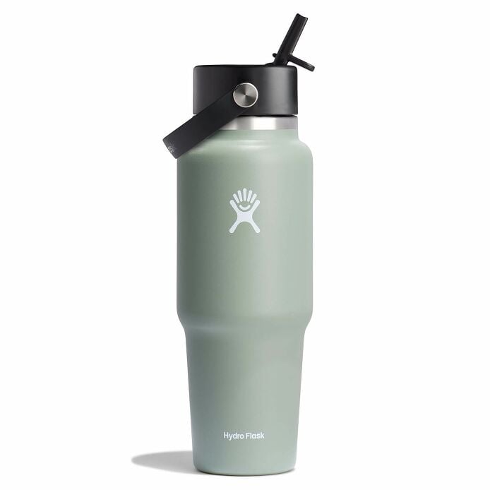 32 oz Wide Mouth Travel Bottle with Flex Straw Cap - Phantom