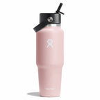 32 oz Wide Mouth Travel Bottle with Flex Straw Cap + Straw Cleaning Set