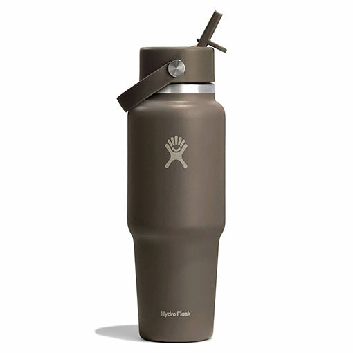 32 oz Wide Mouth Travel Bottle with Flex Straw Cap - Phantom