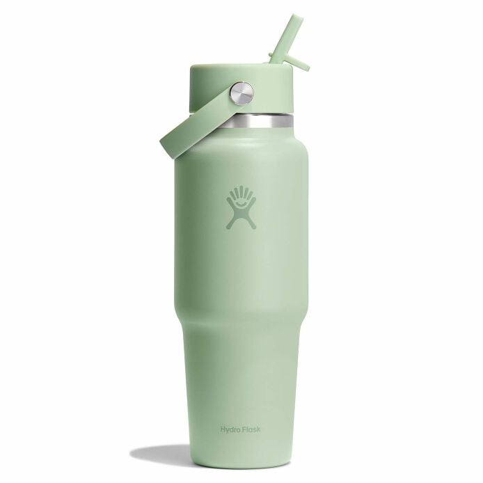 32 oz Wide Mouth Travel Bottle with Flex Straw Cap