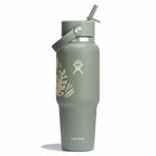 32 oz Wide Mouth Travel Bottle with Flex Straw Cap - Phantom