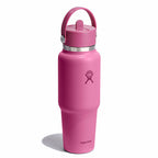 32 oz Wide Mouth Travel Bottle with Flex Straw Cap + Straw Cleaning Set