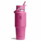 32 oz Wide Mouth Travel Bottle with Flex Straw Cap + Straw Cleaning Set