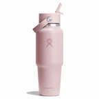 32 oz Wide Mouth Travel Bottle with Flex Straw Cap + Straw Cleaning Set